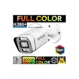 Opax -7005 5 Mp Ip (2880X1620) H.265+ 4 Warm Lıght Full Color 3.6 Mm Metal Bullet Ip Camera