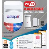 OPAX Bgr-12 Wıfı Kablosuz Siren Alarm Sistemi Mobil Uygulamalı