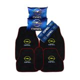 Opel 5 Parça Oto Halı Paspas & Dijital Baskılı Mavi Konfor Seti - Araç İçi Şık Ve Koruyucu Aksesuar