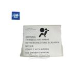 Opel Airbag Etiketi (Hava Yastigi Uyari) Gm 515571896