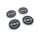 Opel Alüminyum Yapıştırma Jant Göbeği Siyah 4'lü 60mm