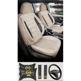 Opel Astra Corsa Vectra İnsignia Mokka Uyumlu Krem Tay Tüyü Ön Arka Full Takım Koltuk Kılıfı Boyun Yastığı Kemer Koforu Direksiyon Kılıfı Seti