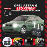 Opel Astra G 1998-2009 Kısa Far Uyumlu Şimşek Etkili Led Xenon Premium Series H7