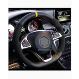 Opel Astra H Alkantra-Karbon Sari Yuzuklu Direksiyon Kilif