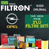 Opel Astra J 1.6 Mann Filtron Filtre Bakım Seti 2010-2016