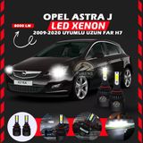Opel Astra J 2009-2020 Uzun Far Uyumlu Şimşek Etkili Led Xenon Light Series H7