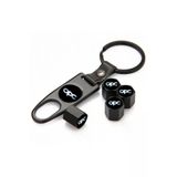 Opel Astra J 2010 Sonrası Opc Logolu Paslanmaz Çelik Sibop Kapağı Ve Anahtarlık Seti