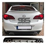 Opel Astra J Difüzör Arka Tampon Eki 4 Egzoz Çıkışlı Gri Lüx Tip