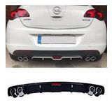 Opel Astra J Hatchback Siyah Difüzör 4 Krom Egzoz Görünümlü Difizör Arka Ek Body Kit