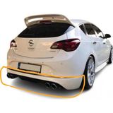 Opel Astra J Hb (2013-2015) Makyajlı Custom Arka Tampon Eki - Difüzör (Plastik) (( Boyasız ))