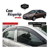 Opel Astra J Hb & Sedan 2009-2020 Uyumlu Mugen Cam Rüzgarlığı Seti Piano Black 4'lü İthal