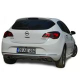 Opel Astra J İcin Hatchback Makyajli (2013-2015) Arka Tampon Eki - Difuzor (Plastik)