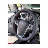 Opel Astra J Uyumlu Deri Dikmeli Direksiyon Kılıfı Soft Kırmızı Ipli 10.5cm A+ Plus