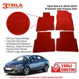 Opel Astra K 2015-2020 Lüks Halı Paspas Seti Kırmızı