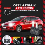 Opel Astra K 2015-2023 Kısa Far Uyumlu Şimşek Etkili Led Xenon Premium Series H7