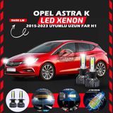 Opel Astra K 2015-2023 Uzun Far Uyumlu Şimşek Etkili Led Xenon Pro Series H1