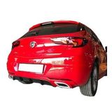Opel Astra K 2016 Sonrası Egzoz Görünümlü Arka Tampon Eki - Difüzör (plastik)