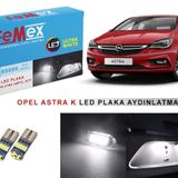 Opel Astra K LED Plaka Aydınlatma Ampul Seti FEMEX Parlak Beyaz
