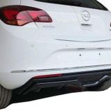 Opel Astra Uyumlu J Hatchback (2013-2015) Makyajlı Custom Arka Tampon Eki - Difüzör (Plastik)