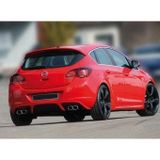 Opel Astra Uyumlu J Hatchback Irmscher (2010-2012) Arka Tampon Eki - Difüzör (Plastik)