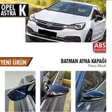 Opel Astra Uyumlu K 2015 Sonrası Batman Yarasa Ayna Kapağı (Parlak Siyah)