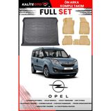 Opel Combo 2011-2017 4d Bagaj ve Pro Serisi Havuzlu Bej Paspas Takımı - Siyah