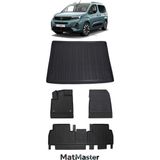 Opel Combo 2019 Model 5d Premium Ekstra Havuzlu Paspas ve Bagaj Havuzu Set - Siyah