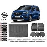 Opel Combo 2022 Model Bagaj Havuzu Araca Özel Siyah Extra Havuzlu Paspas Takımı