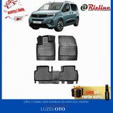 Opel Combo 3D Havuzlu Paspas (2+1 Arka Koltuk) 2021 Model Uyumlu - Siyah