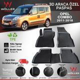Opel Combo Paspas 2012 2018 Arası 3d Havuzlu Wöller Paspas