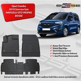 Opel Combo Paspas Araca Özel 2019 Sonrası BOSSE 3D Havuzlu Oto Paspas - Siyah