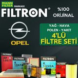 Opel Corsa C 1.4 Twinport Filtron Filtre Bakım Seti 2004-2006