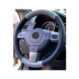 Opel Corsa C (2000-2006) Dikme Direksiyon Kılıfı Gri-Siyah(4prç'lı)