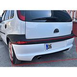 Opel Corsa C Makyajsız Kasa Arka Tampon Eki Fiberglass Boyasız
