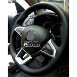 Opel Corsa C Uyumlu Dikmeli Direksiyon Kilifi Soft Siyah Ipli ( 38Cm×10.5Cm)