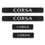 Opel Corsa Carbon Fiber Kapı Eşiği Yazısı Sticker Boya Koruma