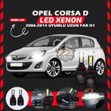 Opel Corsa D 2006-2014 Uzun Far Uyumlu Şimşek Etkili Led Xenon Light Series H1