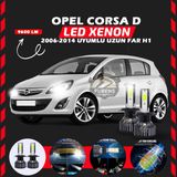 Opel Corsa D 2006-2014 Uzun Far Uyumlu Şimşek Etkili Led Xenon Pro Series H1