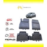 Opel Corsa D 2007-2014 Uyarlanabilir Universal Havuzlu Paspas - Siyah
