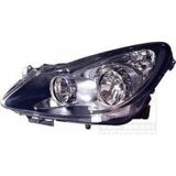 Opel Corsa D 2010 Far Sol Sıyah Sport Elektrikli H7+h1 Oem No:1216194