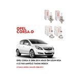 OPEL CORSA D 2012 MODEL ÖN UZUN-KISA 4 LÜ FAR AMPÜLÜ TAKIMI BOSCH