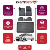 Opel Corsa D 2013 Model Bagaj Havuzu+4d Araca Özel Havuzlu Paspas Takımıı Prs - Siyah