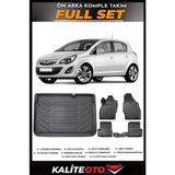 Opel Corsa D Bagaj Havuzu+4.5d Havuzlu Paspas Seti 2007 Model - Siyah