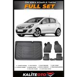 Opel Corsa D Bagaj Havuzu+4.5d Havuzlu Paspas Seti 2009 Model - Siyah