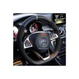 Opel Corsa D-e Dikmeli Deri Direksiyon Kılıfı Alkantra-karbon Gri Yüzüklü