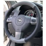 Opel Corsa D-E Kasa Dikmeli Direksiyon Kılıfı İki Renkli Gri- Siyah