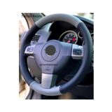 Opel Corsa D-E Kasa Uyumlu Dikmeli Direksiyon Kilifi Iki Renkli Gri- Siyah