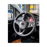 Opel Corsa D Kasa Uyumlu Dikmeli Direksiyon Kılıfı Noktalı-karbon Bej Yüzüklü ( 38cm×10.5cm )