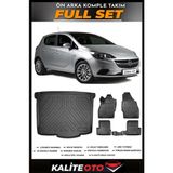 Opel Corsa E Bagaj Havuzu+4.5d Havuzlu Paspas Seti 2017 Model - Siyah