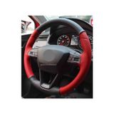 Opel Corsa E Dikmeli Direksiyon Kılıfı Iki Renkli Kırmızı-siyah